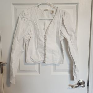 Levi's Teegan Mutton Sleeve Button Blouse